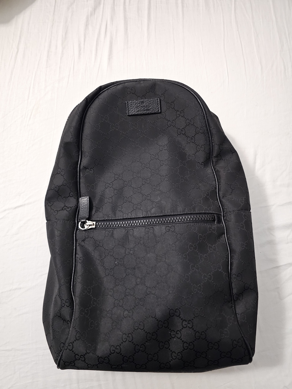 Gucci Black GG Monogram Backpack